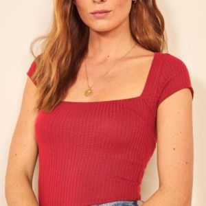 Reformation Bardot Top